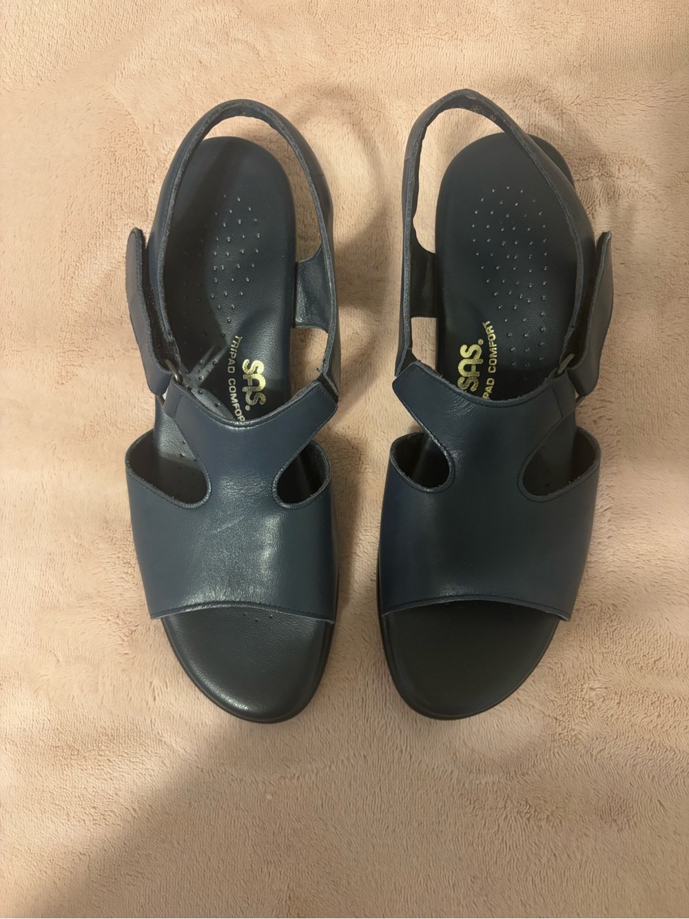 SAS Tripad Comfort Women’s 8 N Navy Leather Slingback Sandals
